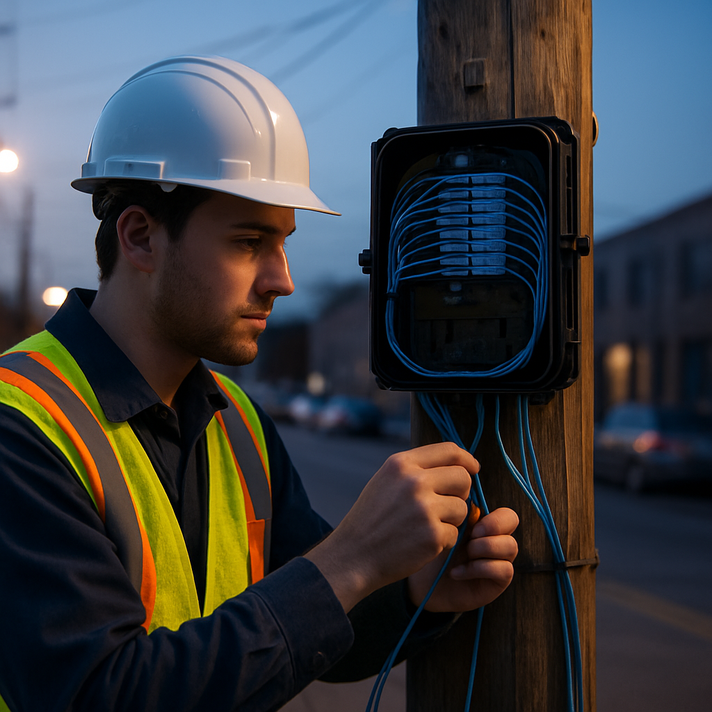 Implantação de rede GPON em ambiente urbano